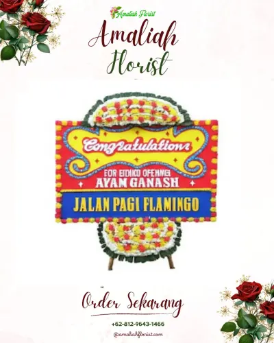 Bunga Papan Congratulation di Maja